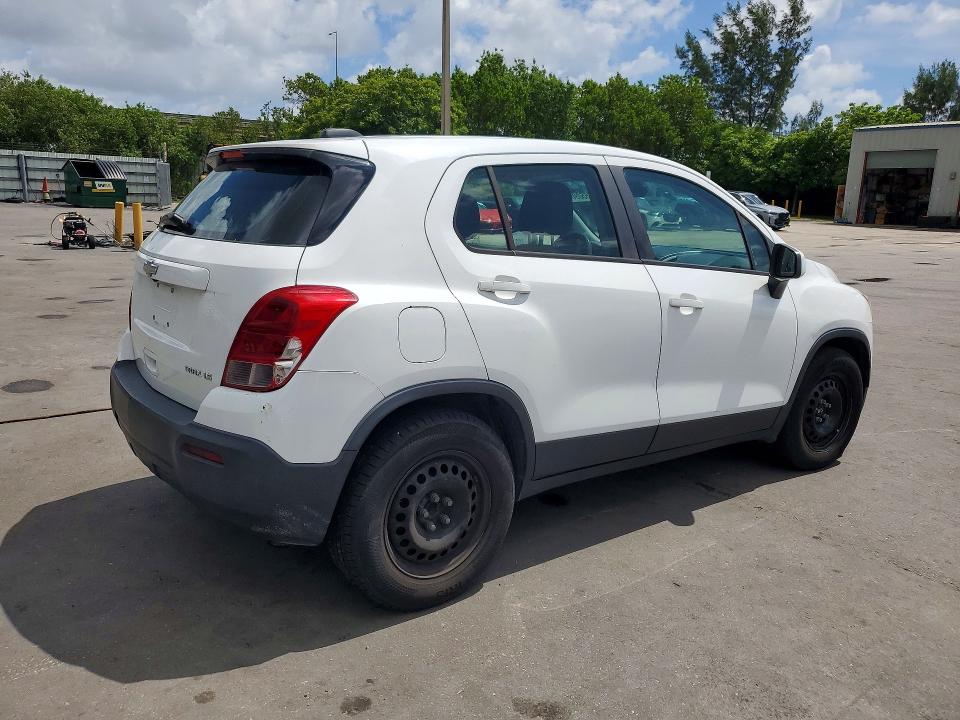 2015 Chevrolet Trax VIN KL7CJKSB0FB127281 COPART salvage auction — NORMAL WEAR, FL - CERTIFICATE OF TITLE (P), sold $975 on 2026-07-29 (photo 3)