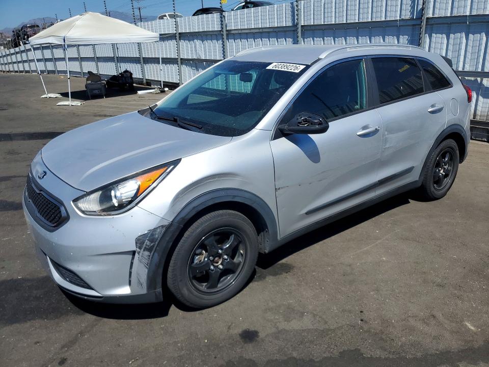 2018 Kia Niro VIN KNDCB3LC2J5212014 COPART salvage auction — FRONT END, Ca - Salvage Certificate, sold $1,000 on 2026-07-15 (photo 1)