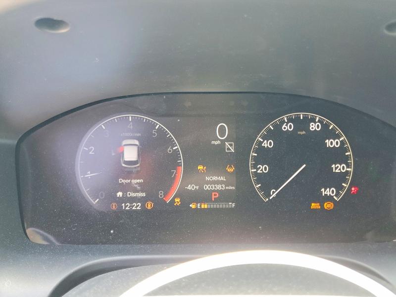 2026 Honda Hr-v VIN 3CZRZ1H72TM741041 COPART salvage auction — FRONT END, Ca - Salvage Certificate, sold $11,300 on 2026-08-25 (photo 9)