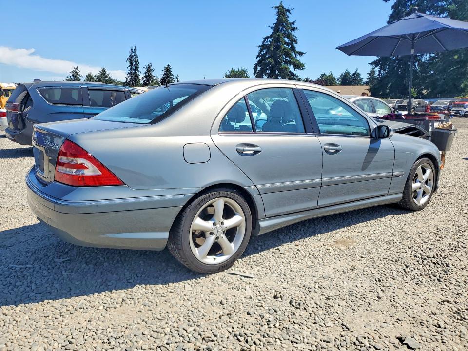 2005 Mercedes-benz C class VIN WDBRF40J75F706553 COPART salvage auction — FRONT END, WA - BILL OF SALE, sold $2,500 on 2026-07-14 (photo 3)