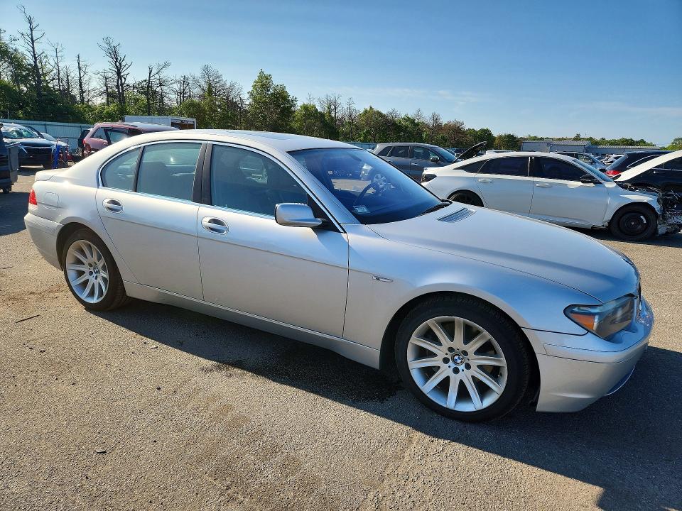 2003 BMW 7 series VIN WBAGL63493DP62115 COPART salvage auction — UNDERCARRIAGE, NY - MV-907A SALVAGE CERTIFICATE, sold $675 on 2026-08-03 (photo 4)