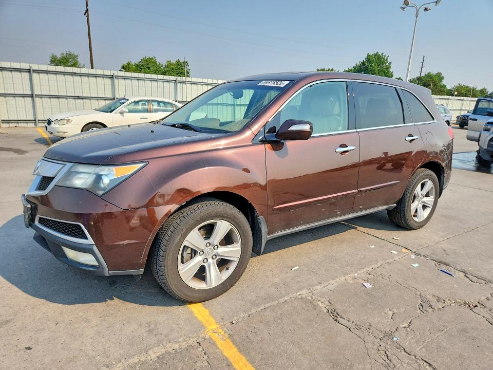 2011 Acura Mdx VIN 2HNYD2H65BH501227 COPART salvage auction — MECHANICAL, Co - Certificate Of Title, sold $675 on 2026-08-03 (photo 1)