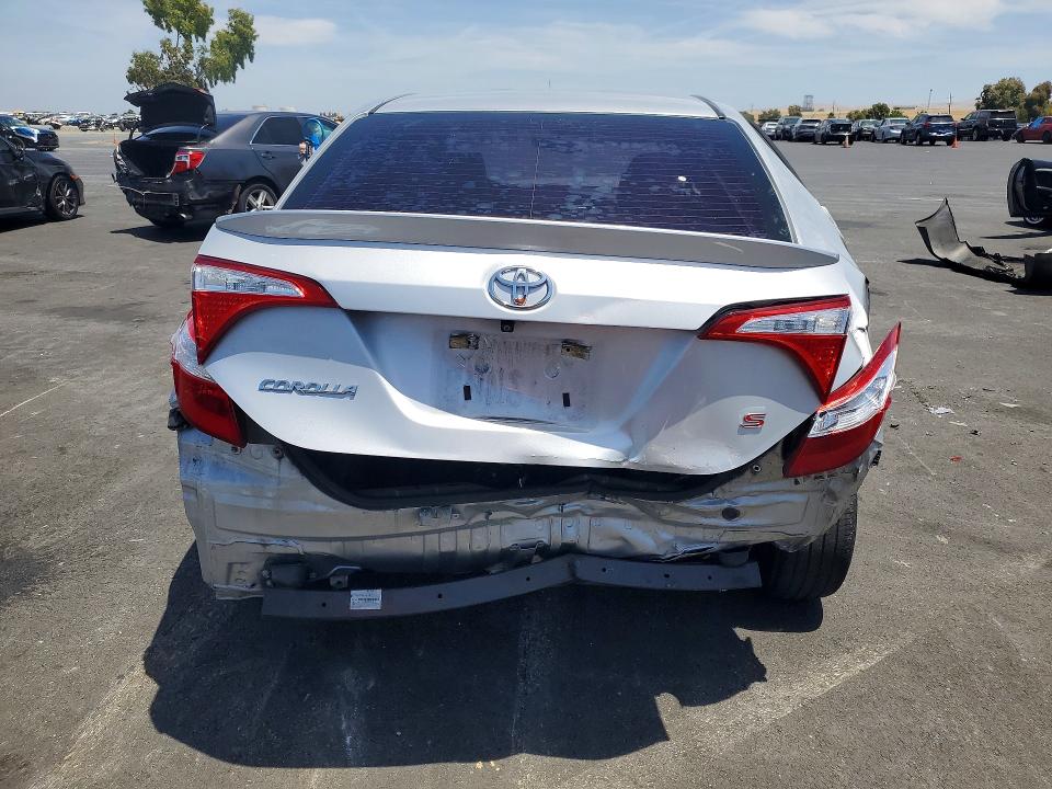 2015 Toyota Corolla VIN 5YFBURHE1FP271391 COPART salvage auction — FRONT END, Ca - Salvage Certificate, sold $1,600 on 2026-07-15 (photo 6)
