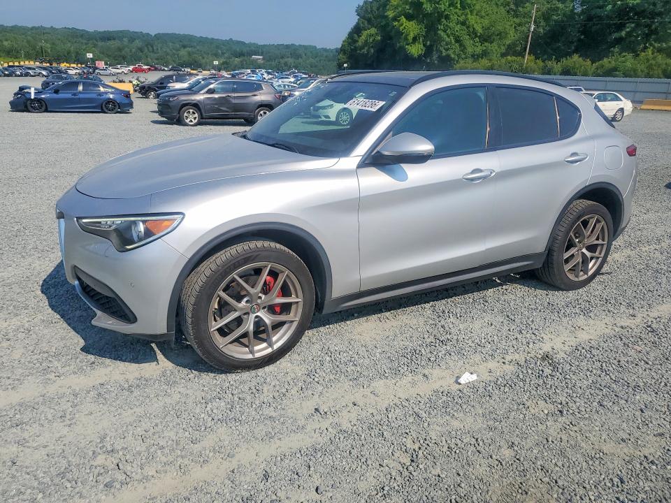 2018 Alfa romeo Stelvio VIN ZASFAKNN8J7B98639 COPART salvage auction — FRONT END, Nc - Salvage Certificate Of Title, sold $1,350 on 2026-07-30 (photo 1)