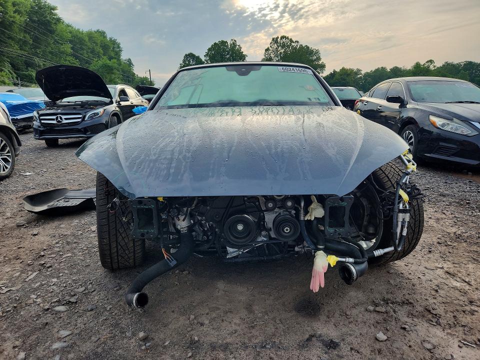 2022 Audi A5 VIN WAUWAGF57NN002113 COPART salvage auction — FRONT END, Pa - Certificate Of Salvage, sold $6,400 on 2026-07-27 (photo 5)