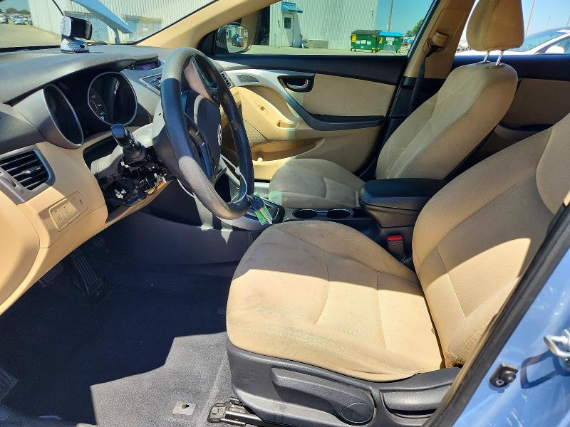 2013 Hyundai Elantra VIN KMHDH4AEXDU486774 COPART salvage auction — VANDALISM, Ca - Salvage Certificate, sold $275 on 2026-07-20 (photo 7)