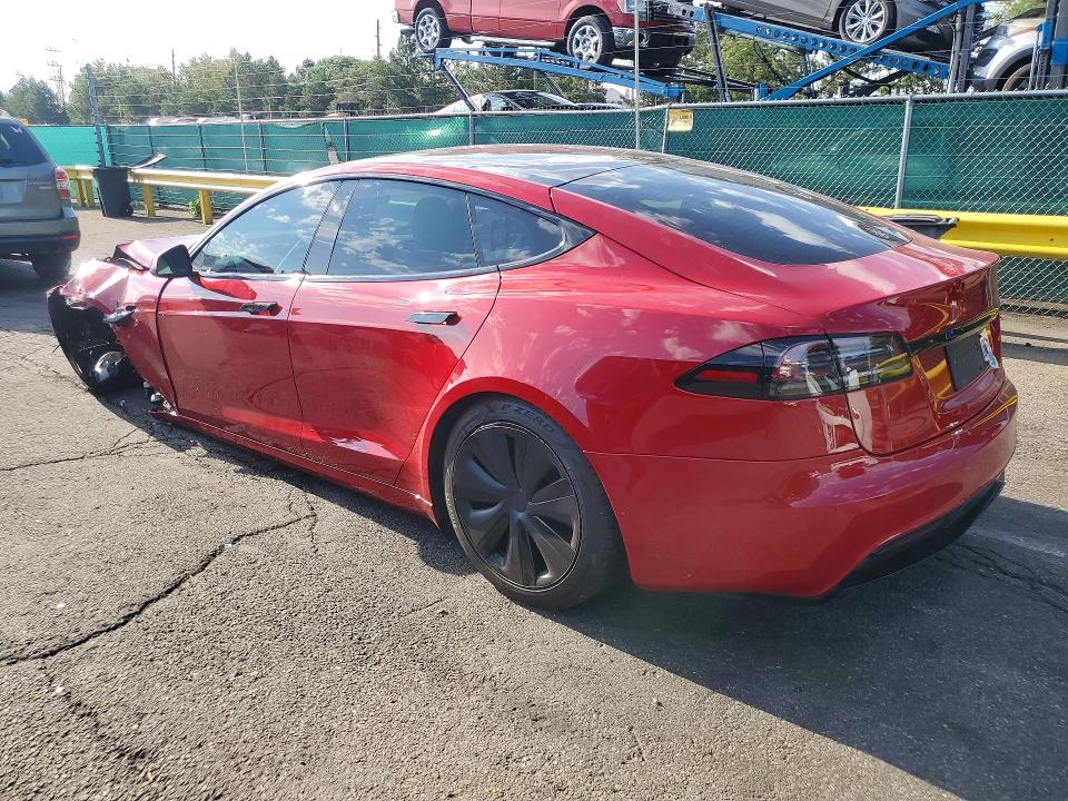 2022 Tesla Model s VIN 5YJSA1E52NF487971 COPART salvage auction — FRONT END, Co - Public - Salvage Title, sold $9,100 on 2026-08-04 (photo 2)