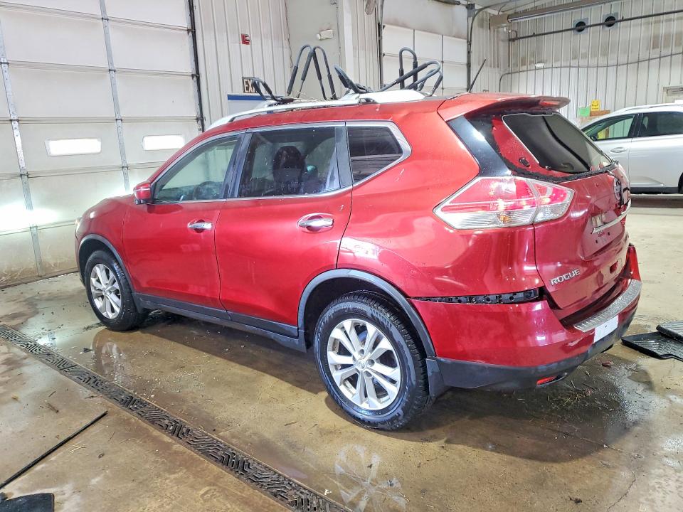 2016 Nissan Rogue VIN JN8AT2MV0GW150151 COPART salvage auction — REAR END, Pa - Certificate Of Salvage, sold $550 on 2026-07-23 (photo 2)