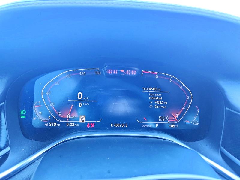 2020 BMW 7er VIN WBA7U2C08LGJ59870 COPART salvage auction — REAR END, Ok - Cert Of Title-Salvage, sold $18,500 on 2026-08-07 (photo 9)