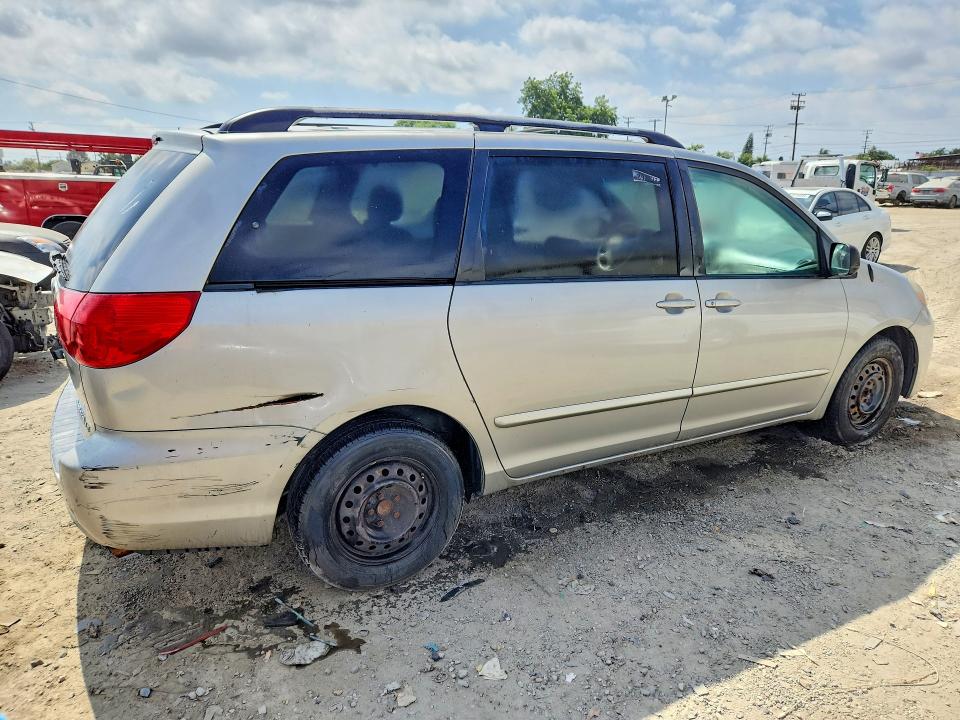 2008 Toyota Sienna VIN 5TDZK23C88S200457 COPART salvage auction — REAR END, Or - Dis/Dlr/Exp Only Clean Title (P), sold $575 on 2026-07-27 (photo 3)
