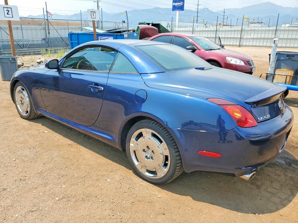 2002 Lexus Sc VIN JTHFN48Y420023831 COPART salvage auction — HAIL, Co - Certificate Of Title, sold $7,800 on 2026-08-19 (photo 2)