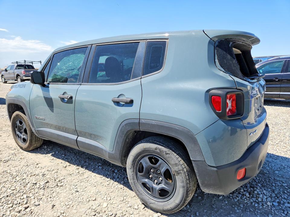 2018 Jeep Renegade VIN ZACCJBAB3JPH41745 COPART salvage auction — HAIL, Co - Certificate Of Title, sold $2,650 on 2026-08-18 (photo 2)