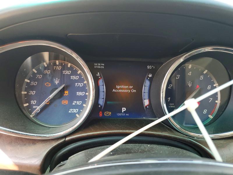 2014 Maserati Quattroporte VIN ZAM56PPA9E1072890 COPART salvage auction — MINOR DENT/SCRATCHES, Tx - Certificate Of Title (P), sold $3,650 on 2026-07-16 (photo 9)