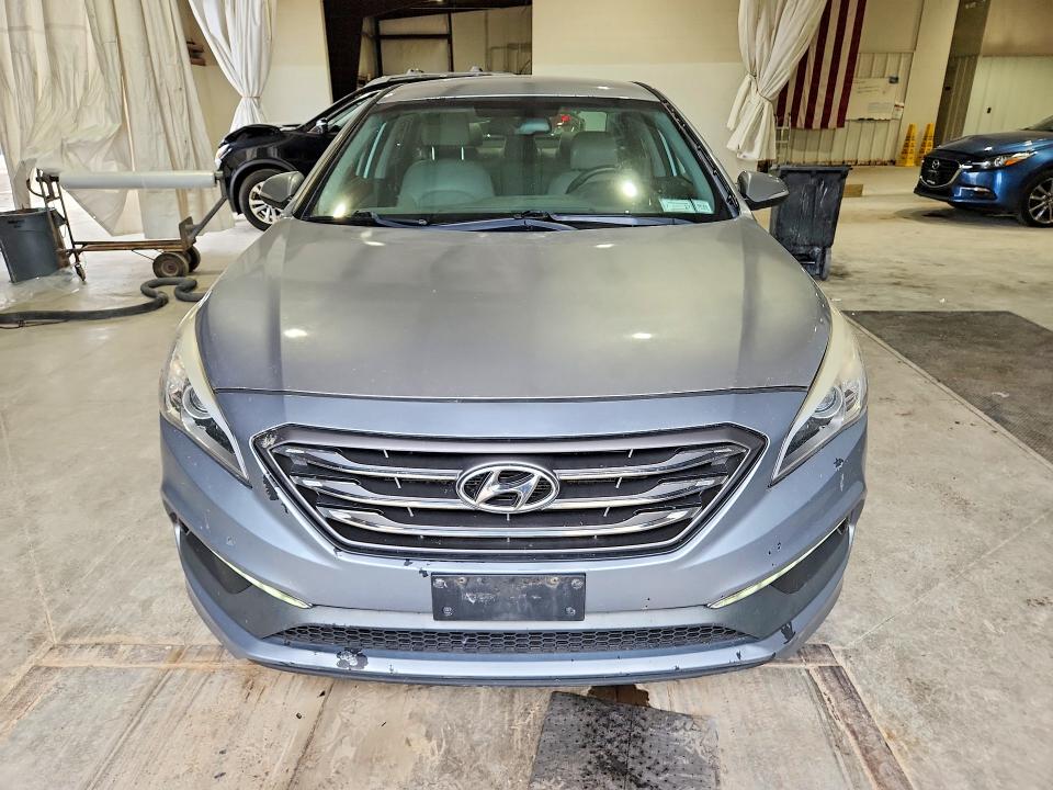 2015 Hyundai Sonata VIN 5NPE34AF6FH214915 COPART salvage auction — FRONT END, Ny - Mv-907A Salvage Certificate, sold $1,600 on 2026-07-21 (photo 5)