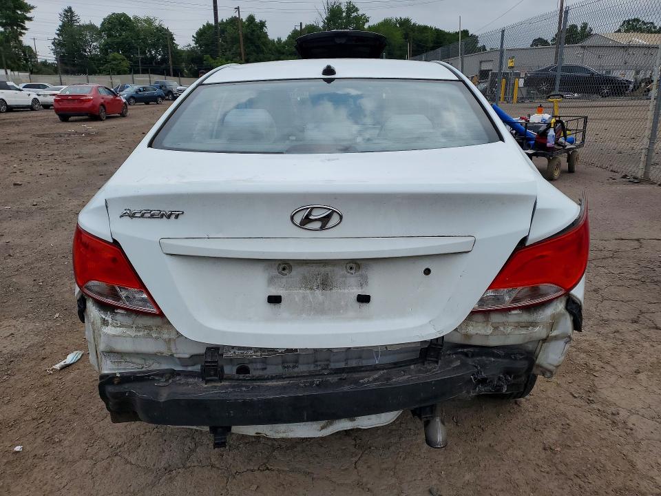 2016 Hyundai Accent VIN KMHCT4AE7GU012473 COPART salvage auction — REAR END, Pa - Certificate Of Salvage, sold $1,000 on 2026-07-20 (photo 6)