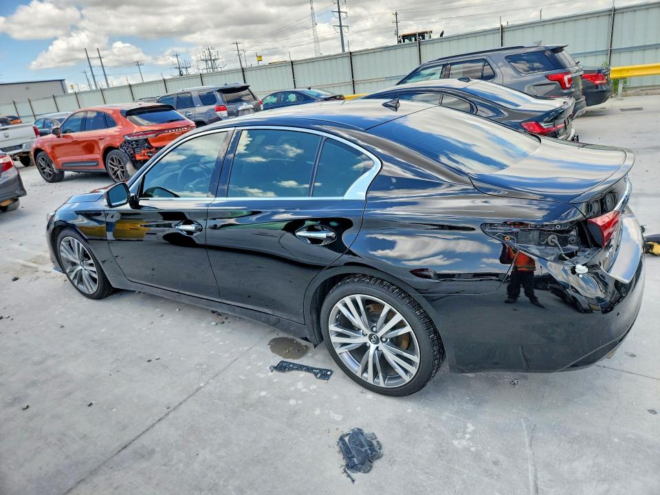 2021 Infiniti Q50 VIN JN1EV7CR0MM754964 COPART salvage auction — REAR END, Tx - Salvage Vehicle Title, sold $925 on 2026-07-28 (photo 2)