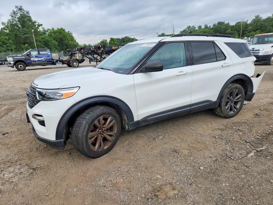 2021 Ford Explorer VIN 1FMSK8DHXMGA02641 COPART salvage auction — REAR END, MD - CERTIFICATE OF TITLE, sold $18,324 on 2026-07-30 (photo 1)