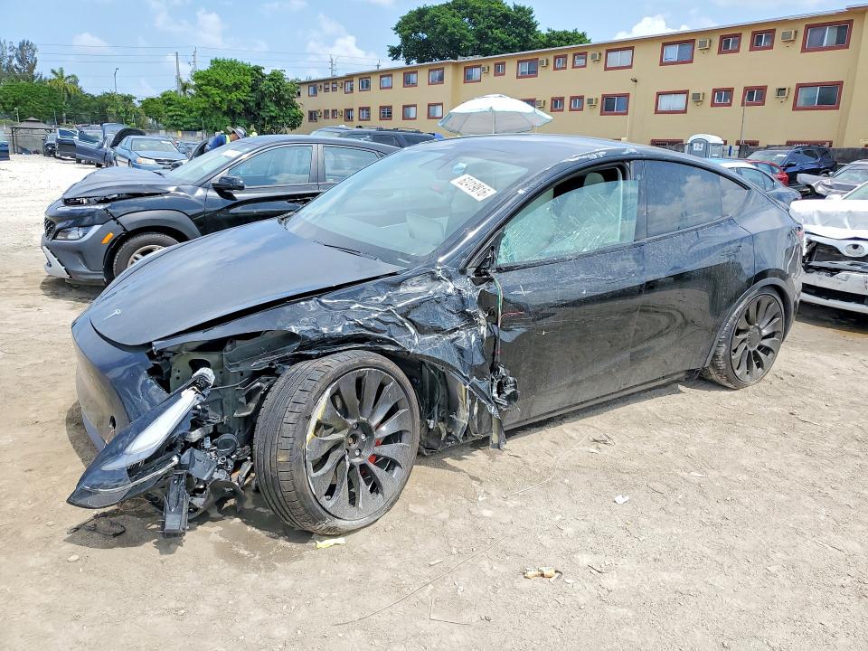2021 Tesla Model y VIN 5YJYGDEF9MF089156 — COPART salvage auction photo