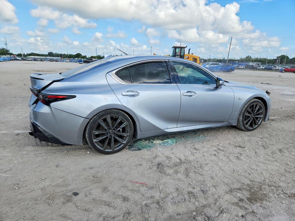 2021 Lexus Is VIN JTHGZ1B22M5037809 COPART salvage auction — SIDE, Fl - Cert Of Title Slvg Rebuildable, sold $13,500 on 2026-07-14 (photo 3)