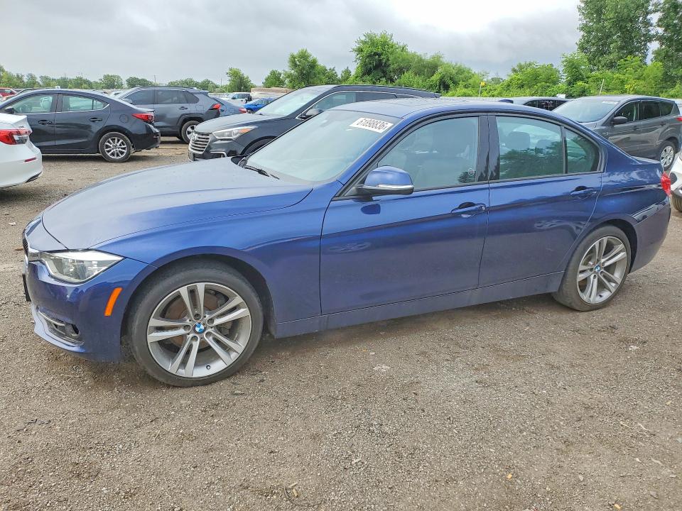 2018 BMW 3 series VIN WBA8D9C51JEM31399 COPART salvage auction — WATER/FLOOD, ON - PERMIT NO BRAND - UNFIT, sold $3,600 on 2026-08-04 (photo 1)