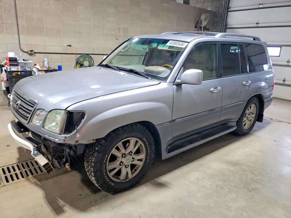2005 Lexus Lx 470 VIN JTJHT00W253551614 COPART salvage auction — FRONT END, Mn - Cert Of Title-Salvage, sold $275 on 2026-07-30 (photo 1)