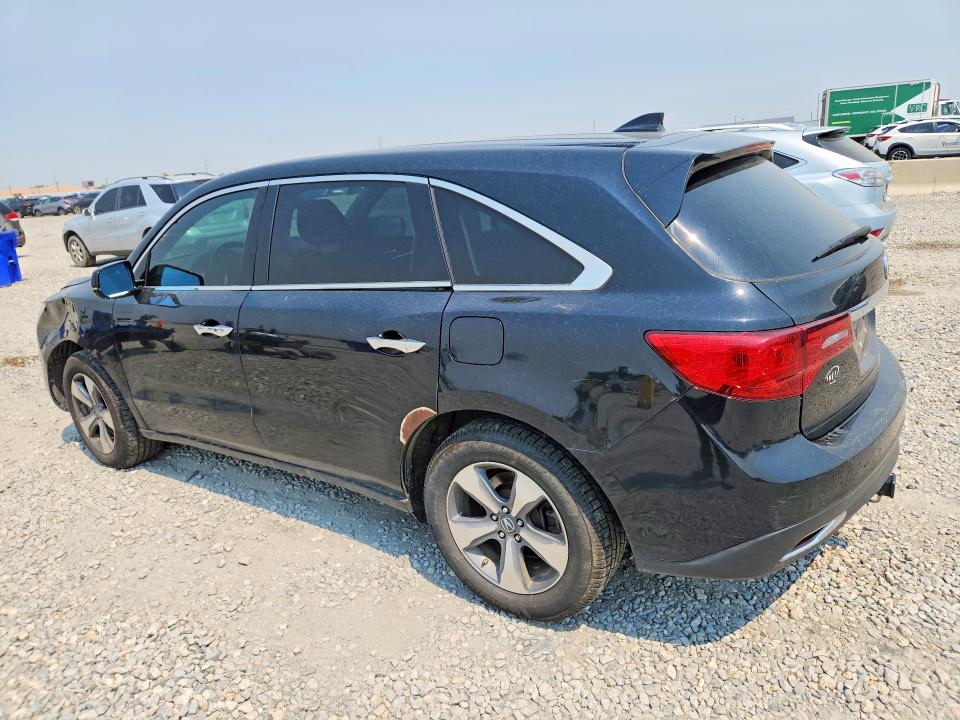 2016 Acura Mdx VIN 5FRYD4H27GB034015 COPART salvage auction — WATER/FLOOD, Co - Salvage, Flood, sold $325 on 2026-07-30 (photo 2)