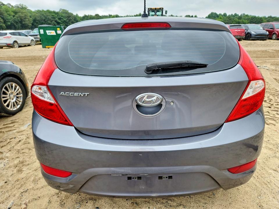 2015 Hyundai Accent VIN KMHCT5AE2FU233452 COPART salvage auction — FRONT END, Md - Cert Of Salvage > 75% Damage, sold $325 on 2026-07-28 (photo 6)