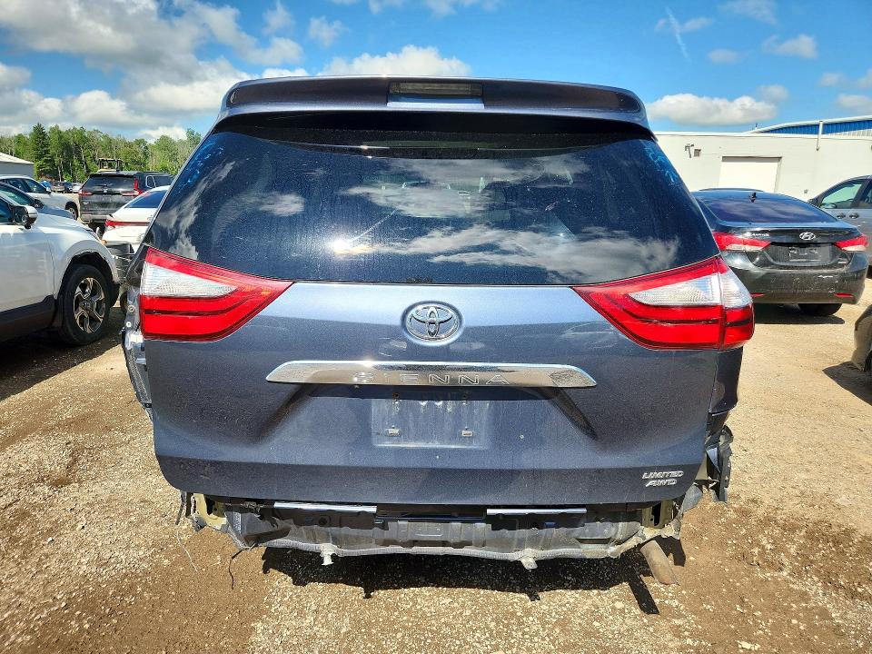 2015 Toyota Sienna VIN 5TDDK3DC5FS095453 COPART salvage auction — REAR END, On - Permit Salvage, sold $2,050 on 2026-07-21 (photo 6)