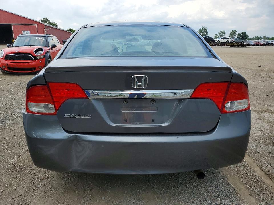 2009 Honda Civic VIN 2HGFA16489H111672 COPART salvage auction — REAR END, On - Permit Salvage, sold $700 on 2026-07-28 (photo 6)