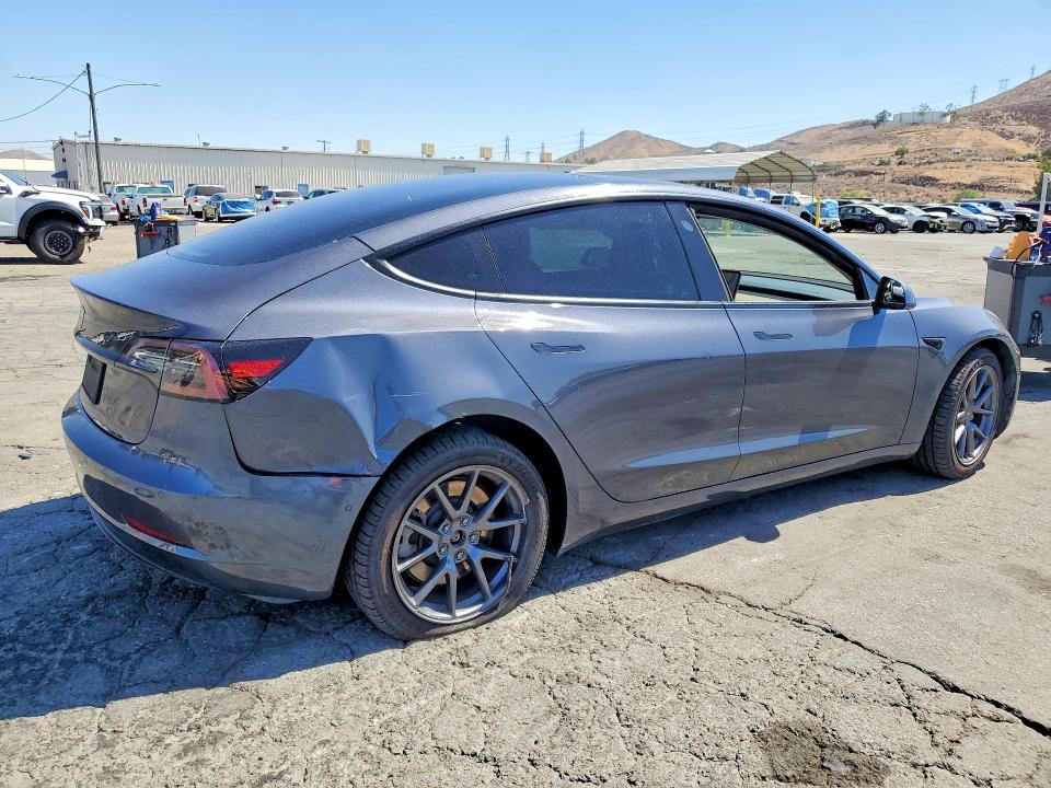 2021 Tesla Model 3 VIN 5YJ3E1EA5MF100205 COPART salvage auction — REAR END, Ca - Salvage Certificate, sold $5,400 on 2026-07-20 (photo 3)