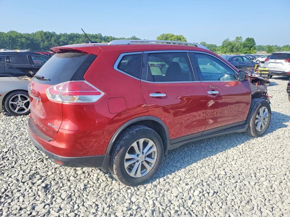 2016 Nissan Rogue VIN KNMAT2MV1GP648185 COPART salvage auction — FRONT END, Oh - Cert Of Title-Salvage, sold $1,350 on 2026-07-13 (photo 3)