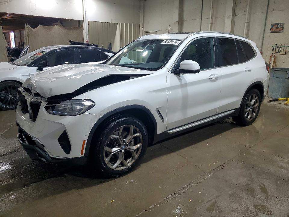 2024 BMW X3 VIN 5UX43DP08R9W64737 COPART salvage auction — FRONT END, Tn - Salvage Certificate, sold $9,400 on 2026-07-24 (photo 1)