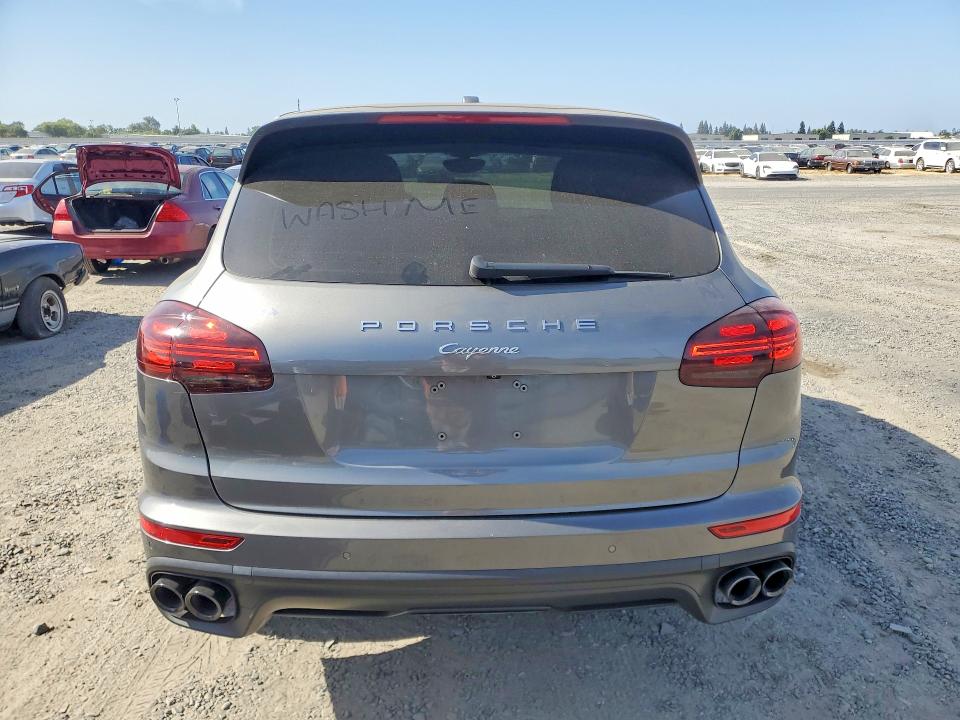 2016 Porsche Cayenne VIN WP1AA2A26GLA10696 COPART salvage auction — FRONT END, Ca - Salvage Certificate, sold $6,100 on 2026-07-09 (photo 6)