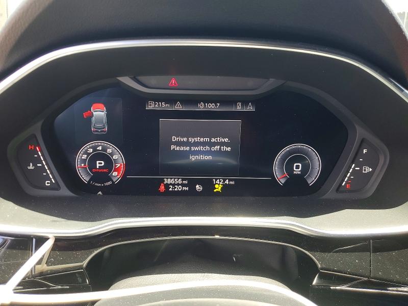 2020 Audi Q3 VIN WA1EECF35L1007951 COPART salvage auction — FRONT END, Fl - Certificate Of Destruction, sold $1,400 on 2026-07-30 (photo 9)