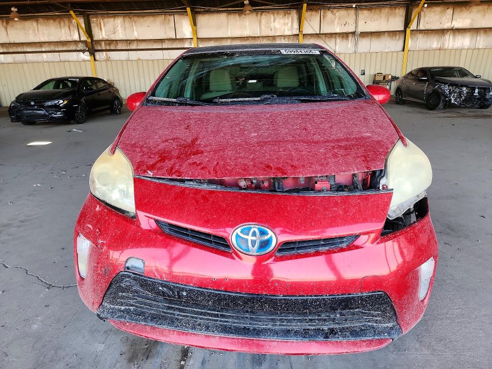 2012 Toyota Prius VIN JTDKN3DU8C5387302 COPART salvage auction — FRONT END, Az - Certificate Of Title, sold $775 on 2026-07-20 (photo 5)