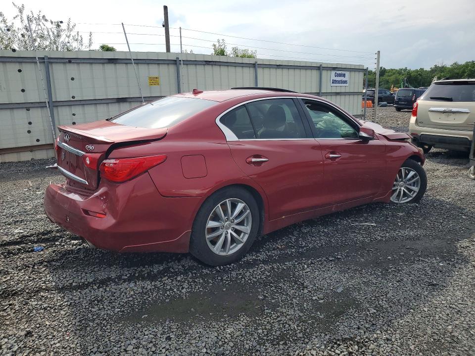 2015 Infiniti Q50 VIN JN1BV7AP4FM348483 COPART salvage auction — FRONT END, Nj - Cert Of Title-Salvage, sold $375 on 2026-07-31 (photo 3)