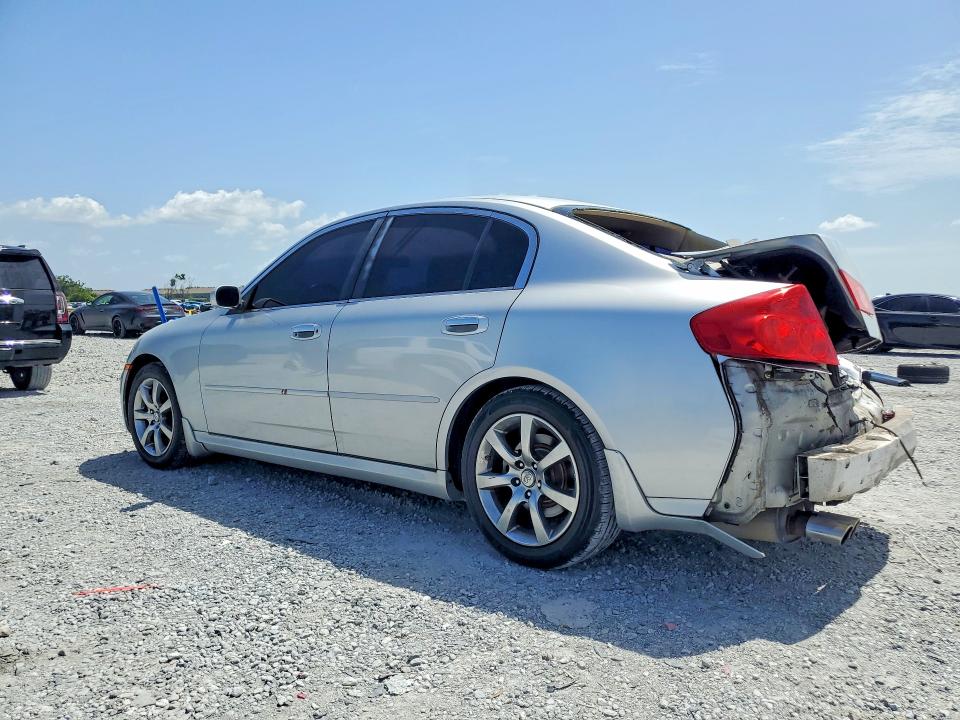 2006 Infiniti G35 VIN JNKCV51E36M502779 COPART salvage auction — REAR END, FL - CERT OF TITLE SLVG REBUILDABLE, sold $400 on 2026-07-24 (photo 2)