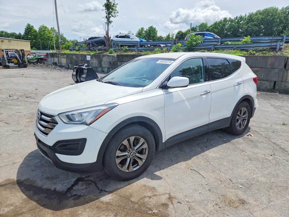 2013 Hyundai Santa fe VIN 5XYZT3LB2DG051397 COPART salvage auction — REAR END, NY - MV-907A SALVAGE CERTIFICATE, sold $1,750 on 2026-07-14 (photo 1)