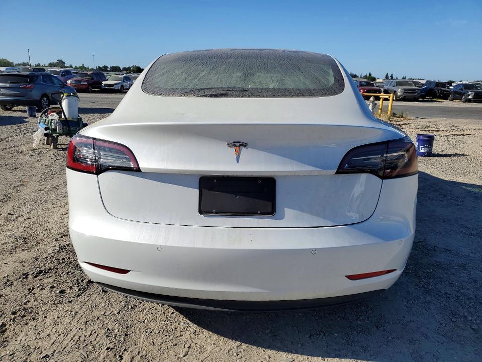 2020 Tesla Model 3 VIN 5YJ3E1EAXLF599095 COPART salvage auction — FRONT END, Ca - Salvage Certificate, sold $6,100 on 2026-07-21 (photo 6)