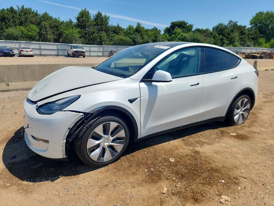 2020 Tesla Model y VIN 5YJYGDEE3LF023756 COPART salvage auction — FRONT END, IL - CERTIFICATE OF TITLE, sold $5,900 on 2026-07-23 (photo 1)