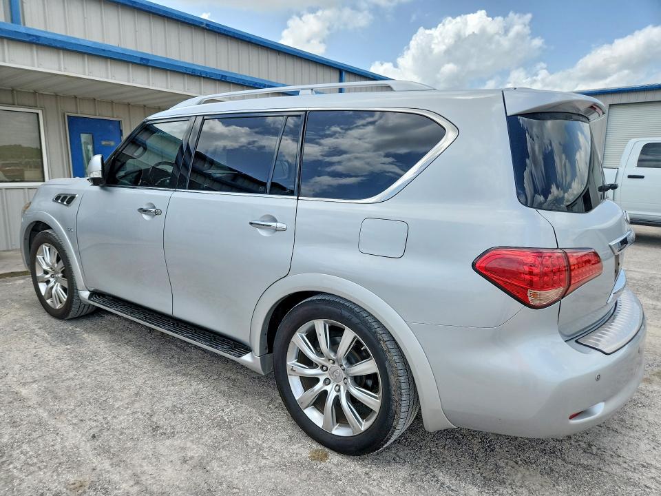 2014 Infiniti Qx80 VIN JN8AZ2NF6E9554542 COPART salvage auction — MINOR DENT/SCRATCHES, Tx - Certificate Of Title, sold $5,000 on 2026-07-28 (photo 2)