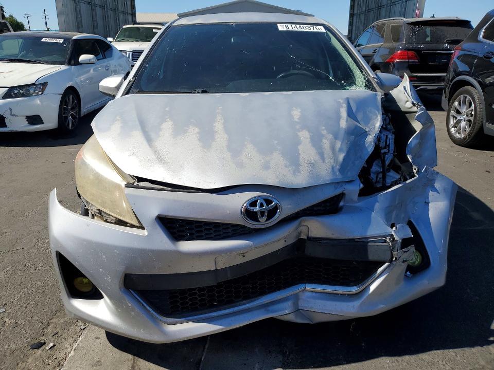 2013 Toyota Yaris VIN JTDKTUD38DD548435 COPART salvage auction — FRONT END, Ca - Salvage Certificate, sold $1,350 on 2026-07-27 (photo 5)