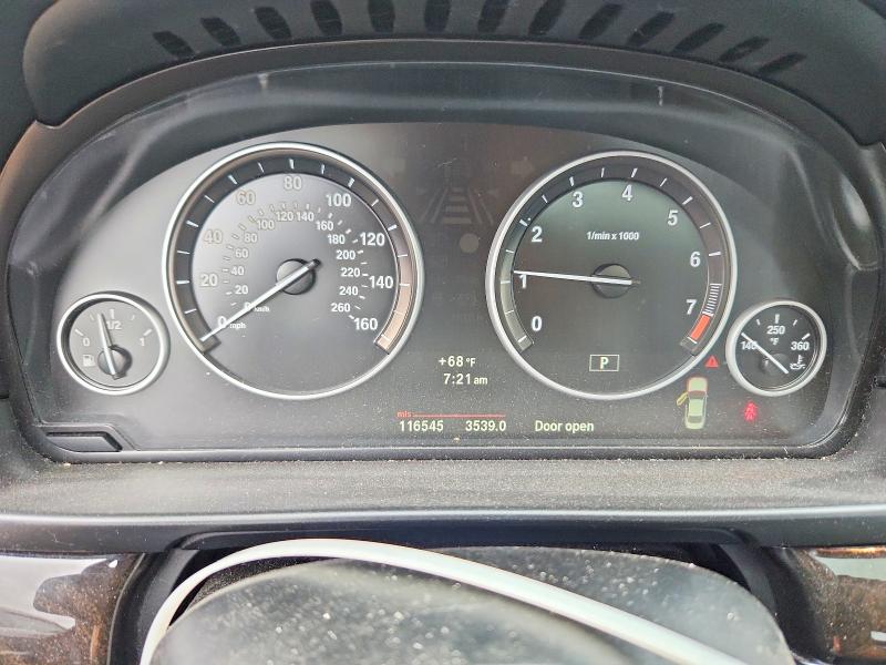 2012 BMW 5er VIN WBAXH5C53CDW04549 COPART salvage auction — NORMAL WEAR, IL - CERTIFICATE OF TITLE, sold $575 on 2026-07-30 (photo 9)