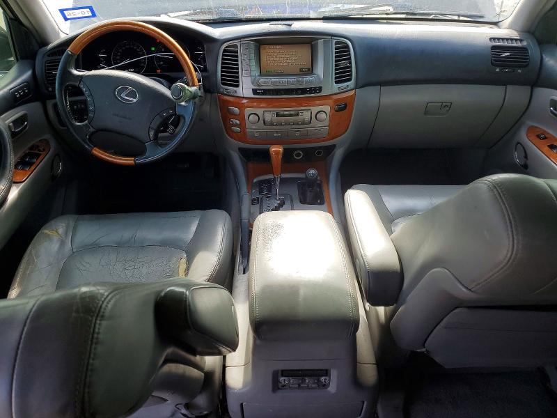 2005 Lexus Lx 470 VIN JTJHT00W753555268 COPART salvage auction — SIDE, TX - SALVAGE VEHICLE TITLE (P), sold $4,900 on 2026-07-10 (photo 8)