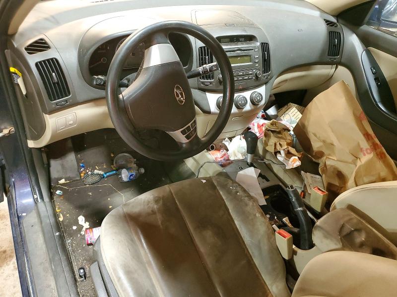 2008 Hyundai Elantra VIN KMHDU46D98U546402 COPART salvage auction — FRONT END, NY - MV-907A SALVAGE CERTIFICATE, sold $450 on 2026-07-27 (photo 8)