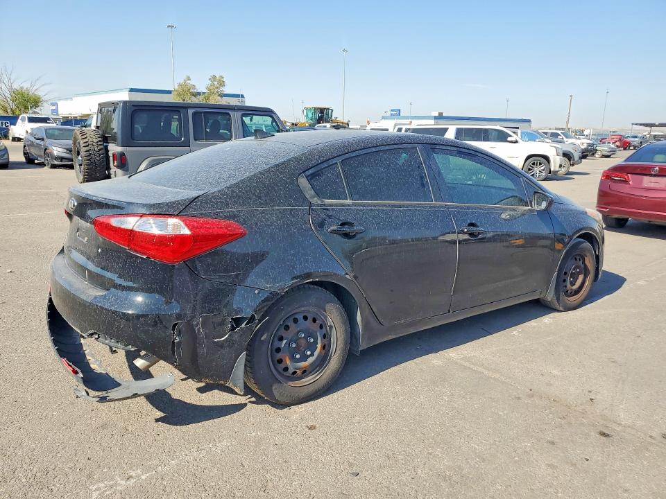 2014 Kia Forte VIN KNAFK4A60E5179565 COPART salvage auction — REAR END, CO - CERT OF TITLE-SALVAGE HISTORY, sold $875 on 2026-07-24 (photo 3)