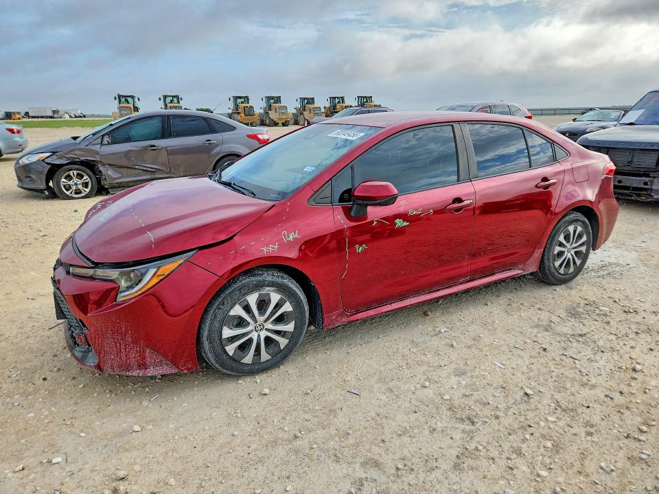 2022 Toyota Corolla VIN JTDEAMDE3NJ054104 COPART salvage auction — FRONT END, TX - SALVAGE VEHICLE TITLE (P), sold $775 on 2026-07-23 (photo 1)
