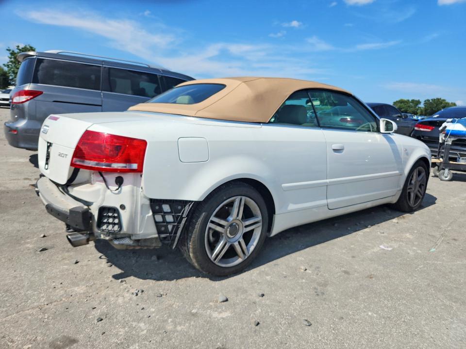 2007 Audi A4 VIN WAUAF48H97K023132 COPART salvage auction — REAR END, Fl - Cert Of Title Slvg Rebuildable, sold $15 on 2026-07-30 (photo 3)