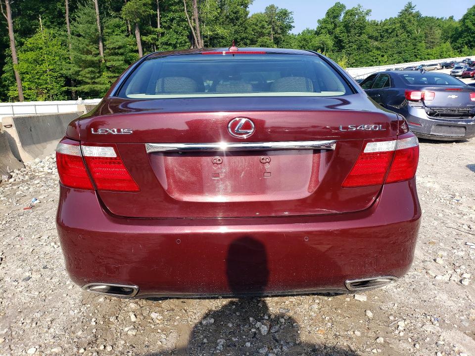 2007 Lexus Ls 460 VIN JTHGL46F775008813 COPART salvage auction — UNDERCARRIAGE, MA - CERT OF TITLE-RECONSTRCTD COLL, sold $750 on 2026-07-15 (photo 6)