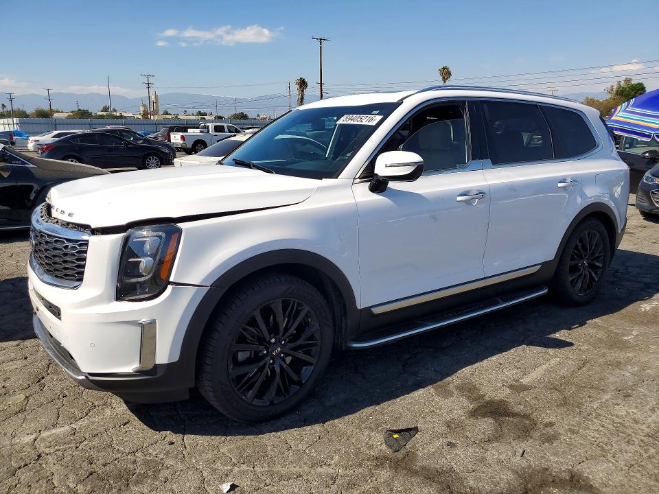 2021 Kia Telluride VIN 5XYP54HC9MG167110 COPART salvage auction — FRONT END, Ca - Salvage Certificate, sold $225 on 2026-07-30 (photo 1)